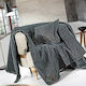 Guy Laroche Four-Seater Sofa Throw Balance 180x350cm Anthracite