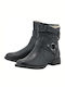 Jana Leder Damen Chelsea Stiefeletten Schwarz