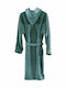 Guy Laroche Palacio Hooded Bathrobe Petrol