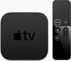 Apple TV Box TV 4K UHD με WiFi 3GB RAM και 64GB Αποθηκευτικό Χώρο με Λειτουργικό tvOS και Siri