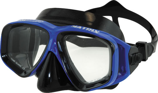 XDive Μάσκα Θαλάσσης Silicone Matrix Blue in Blue color 61021