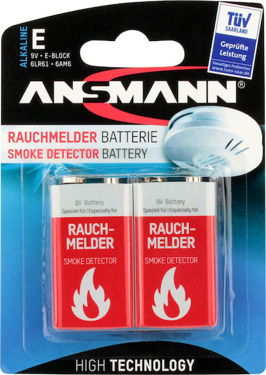 Ansmann Алкални Батерии 9V 2бр 1515-0006