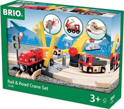 Brio Toys Rail Road Crane Set with Train for 3++ Years