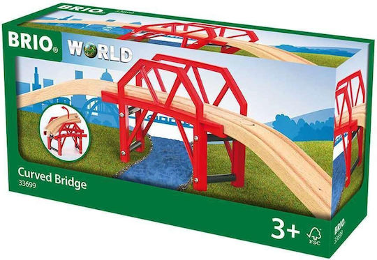 Brio Toys Curved Bridge Ράγες Σιδηρόδρομου για 3+ Ετών