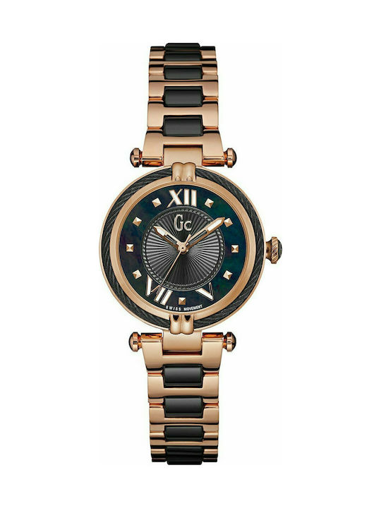 GC Watches Uhr mit Rose Gold Metallarmband Y18013L2