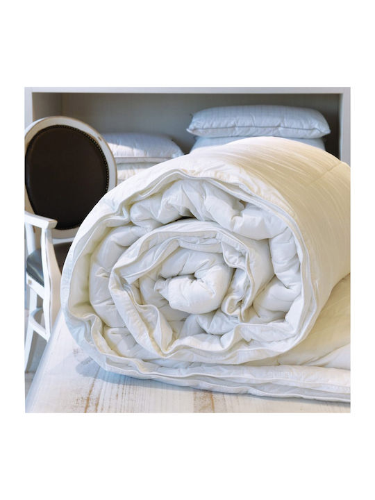 Kentia Pilotă King Size cu Umplutură Hollowfiber 260x240cm 4 Seasons Alb 400 g/mp²Gsm 13.5 togs Togs