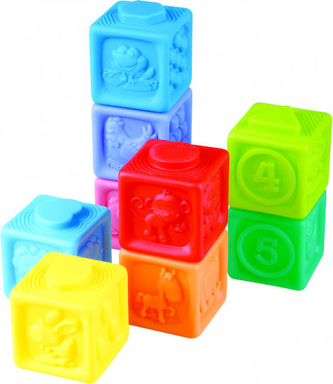Playgo Jucărie de Stivuire Stacking Wonder Blocks pentru 18++ Luni