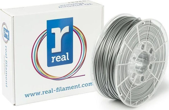 Real Filament PLA 3D Printer Filament 2.85mm Ασημί 1kg 1τμχ (Spool)