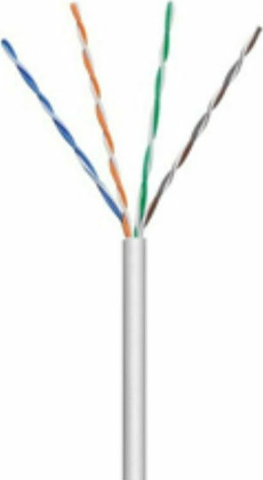 Anga U/UTP Cat.5e (Gigabit) Καλώδιο Δικτύου Ethernet χωρίς ακροδέκτες 1m Λευκό