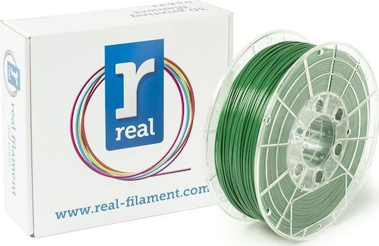 Real Filament PETG 3D Printer Filament 1.75mm Green 1kg NLPETGSGREEN1000MM175 1τμχ (Spool)