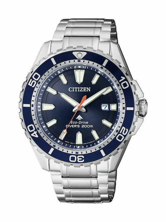 Citizen Promaster Мъжки Часовник 44мм Eco - Drive със Сребърна Метална Гривна