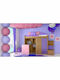 Thasos 4 Pat pentru Copii Loft Bed Single Violet pentru Saltea 80x190cm