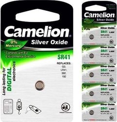 Camelion Watch Batteries Silver Oxide SR41 1.55V Pack of 5