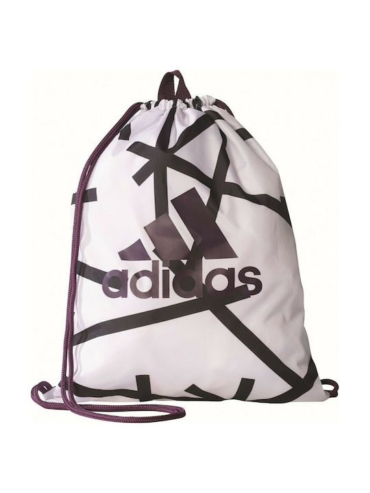 Adidas Graphic Τσάντα Πλάτης Γυμναστηρίου Λευκή
