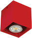 VK Lighting Single Spot with Socket GU10 in Red Color