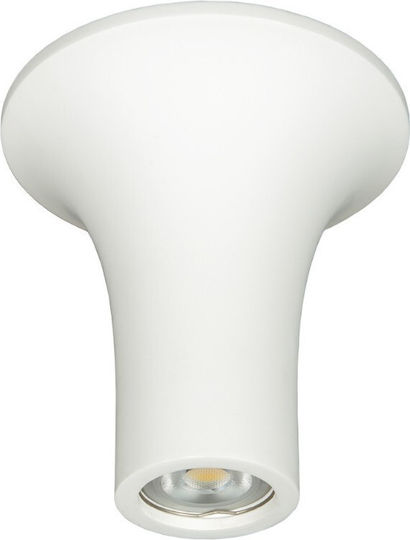 VK Lighting Μονό Σποτ με Ντουί GU10 σε Λευκό Χρώμα
