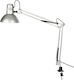 VK Lighting VK/HD2429B Office Lamp with Foldable Arm for Socket E27 in Silver Color