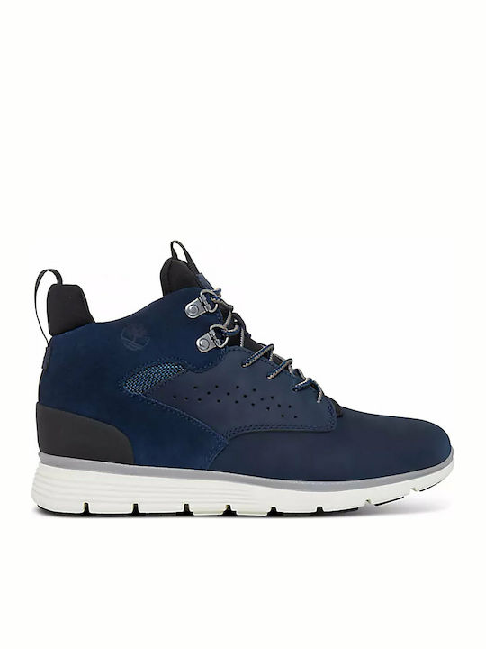 Killington Anatomical Leather Kids Boots with Laces Navy Blue