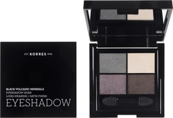 Korres Black Volcanic Minerals Quad Eye Shadow Palette in Solid Form The Naked Smokey 5gr