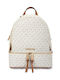 Rhea Leather Women's Bag Backpack White