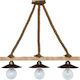 Heronia UT-150RAGA Pendant Light Bronze Rail with Socket E27 88x25cm