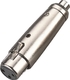 Soundsation Converter RCA female to XLR female Silver 1pcs SADA010-1