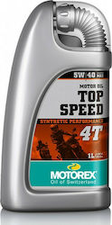 Motorex Top Speed 4T Synthetisch Motorradöl für Viertaktmotoren 5W-40 1Es