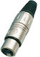 Soundsation Stecker XLR weiblich Silber (SXLR01F-B)