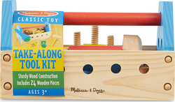 Melissa & Doug Kids Tool made of Wood for 3+ Years Old 24pcs