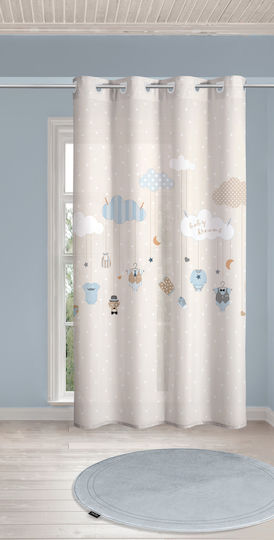 Saint Clair Kids Grommet Top Curtain Jimmy Pink 1752030117011 160x250cm