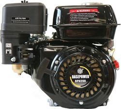 BasePower BPH210QOF Gasoline Engine 208cc 7hp with Keyway and Starter (Tank 3.6lt)