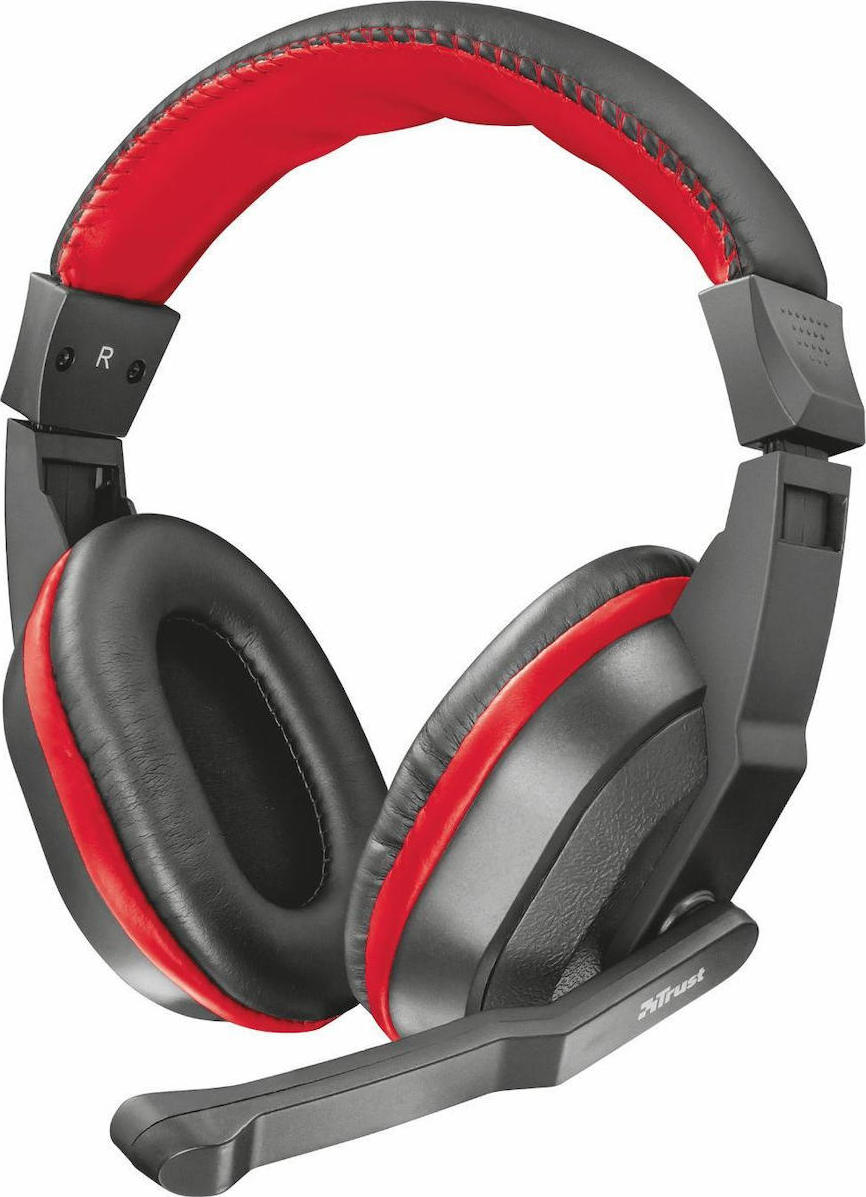 Jumping jack Resume Old man Trust Ziva Over Ear Gaming Headset με σύνδεση 3.5mm Κόκκινο | Skroutz.gr