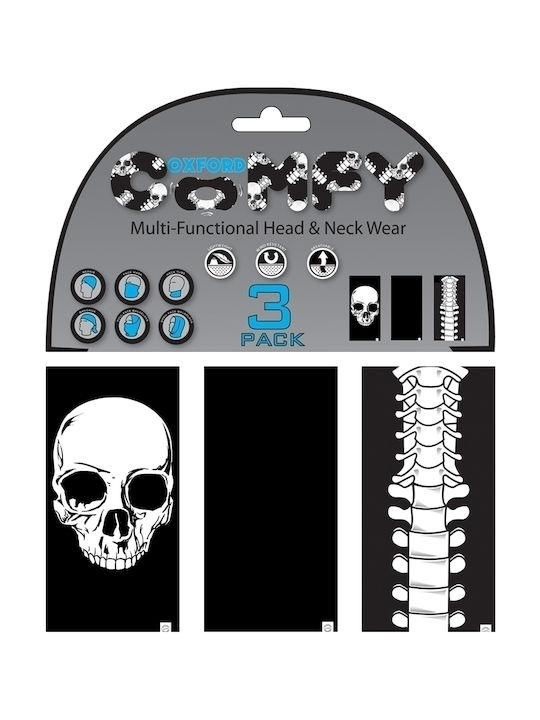 Oxford Comfy Skeleton Halswärmer für Motorradfahrer aus Polyester Mehrfarbig