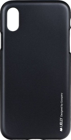 Mercury iJelly Back Cover Silicone Black (iPhone X / Xs)