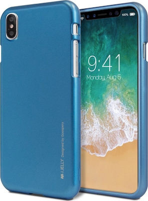 Mercury iJelly Umschlag Rückseite Silikon Blau (iPhone X / Xs)