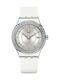 Swatch Sistem Snow Uhr Automatisch mit Weiß Metallarmband