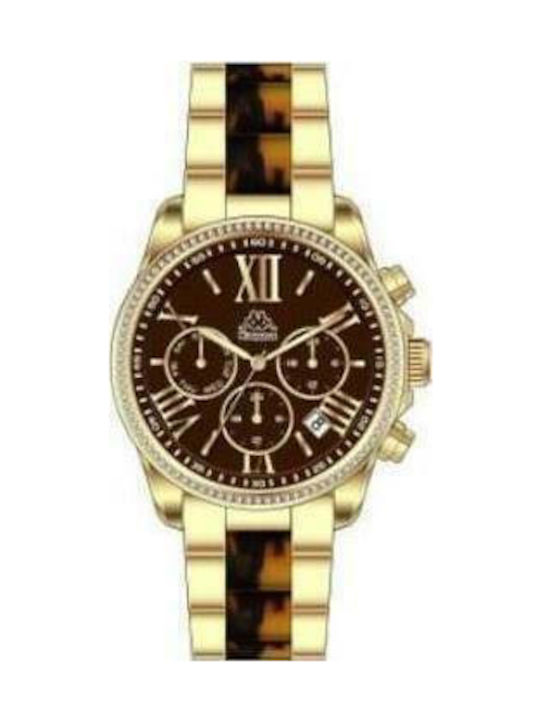 Kappa Watch with Gold Metal Bracelet KP-1413L-A