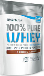 Biotech USA 100% Pure Whey Proteină din Zer Fără gluten cu Aromă de Alune de pădure Nucă 454gr