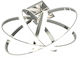 Eglo Selvina Modern Metall Deckenleuchte mit integriertem LED in Silber Farbe 39Stück