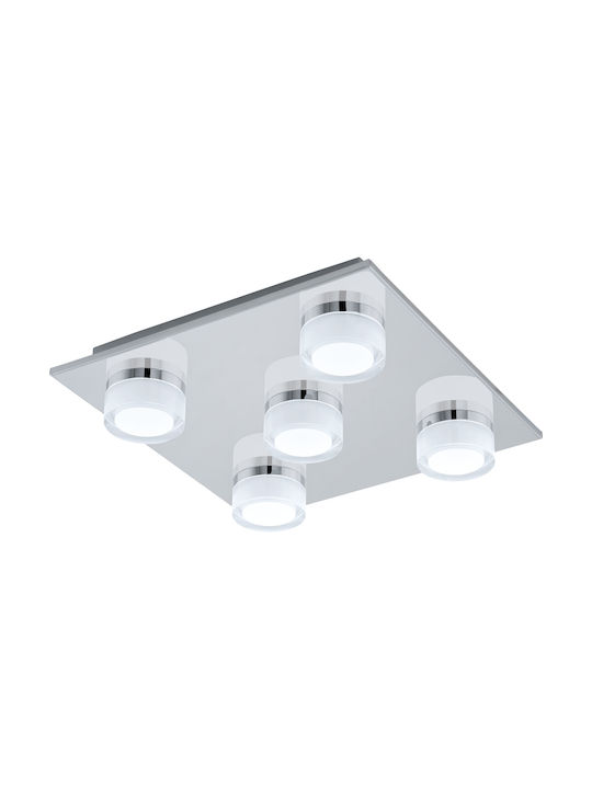 Eglo Romendo 1 Modern Plastic Ceiling Light with Integrated LED 32pcs Silver