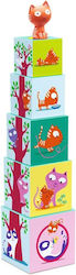 Djeco Stacking Toy Κύβοι Γατούλα for 12++ Months