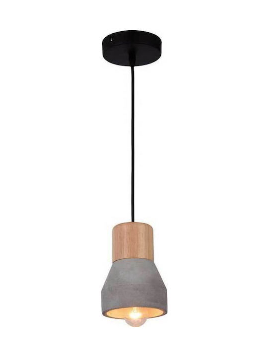 Elmark Majestic Pendant Light Single-Light Bell for Socket E27 Gray