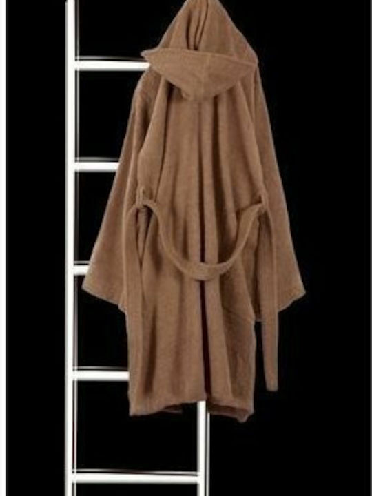 Guy Laroche Daily Mini Women's Hooded Bathrobe Mocca