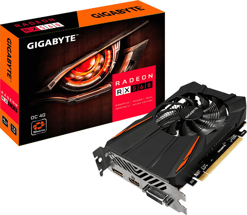 Gigabyte Radeon RX 560 4GB rev. 1.0 (GV-RX560OC-4GD rev. 1.0) | Skroutz.gr