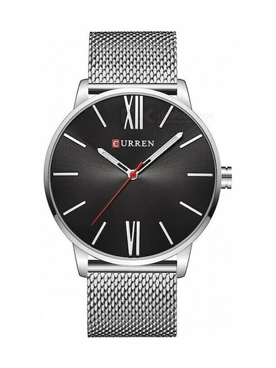 Curren Herrenuhr 44mm Batterie mit Metallarmban...