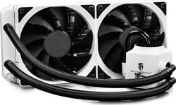 Deepcool Captain 240 EX White RGB Υδρόψυξη Επεξεργαστή Διπλού Ανεμιστήρα 120mm για Socket 1200/115x Λευκή