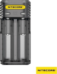 NiteCore Q2 Ladegerät 2 Batterien Li-Ion Größe 18650/16340/26650/14500