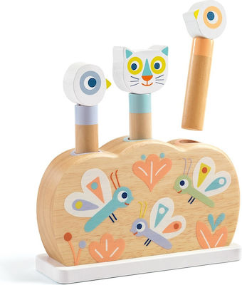 Djeco Baby-Spielzeug Little Animals aus Holz für 18++ Monate