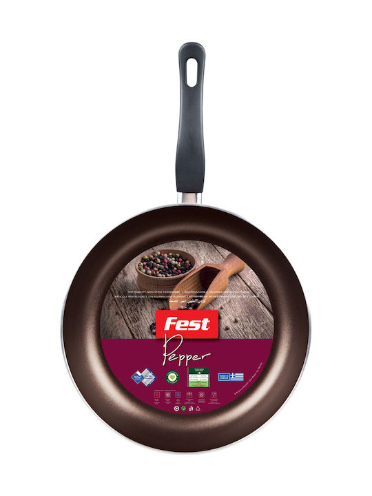 Fest Βαθύ Pepper Τηγάνι από Αλουμίνιο με Αντικολλητική Επίστρωση 26cm
