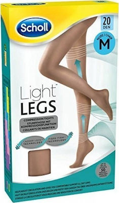 Scholl Light Legs 20 Den Ciorapi cu colanți Compresie Gradată Beige